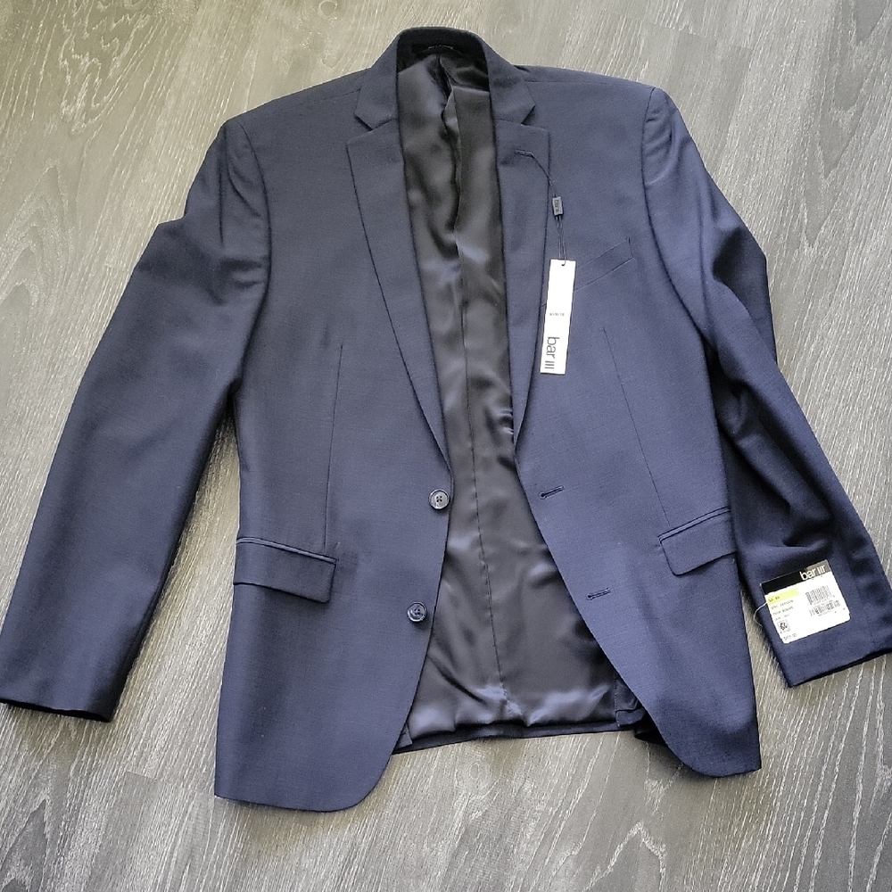 Bar III Blue Lightweight Shirt Jacket